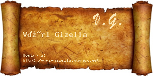 Vári Gizella névjegykártya