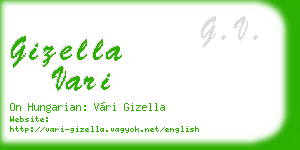 gizella vari business card